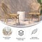 Flash Furniture Natural/White PE Rattan Stacking Paris Chair, 2PK 2-SDA-AD642001-F-NATWH-LTNAT-GG - alternate 3